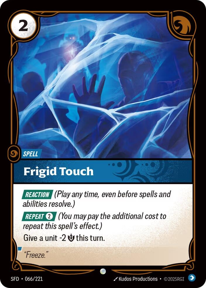 Image for Frigid Touch (066/221) (SFD) - Riftbound: League of Legends Trading Card Game