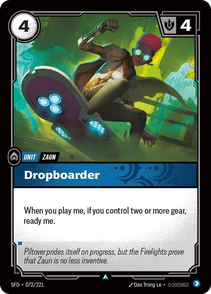 Image for Dropboarder (072/221) (SFD) - Riftbound: League of Legends Trading Card Game