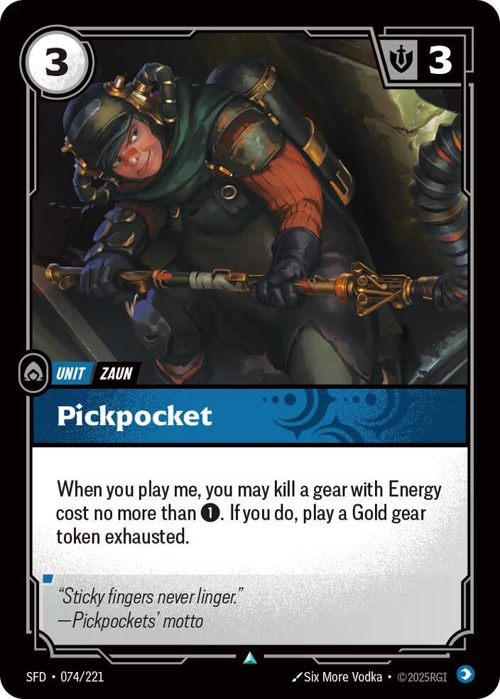 Image for Pickpocket (074/221) (SFD) - Riftbound: League of Legends Trading Card Game