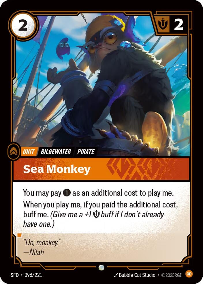 Image for Sea Monkey (098/221) (SFD) - Riftbound: League of Legends Trading Card Game
