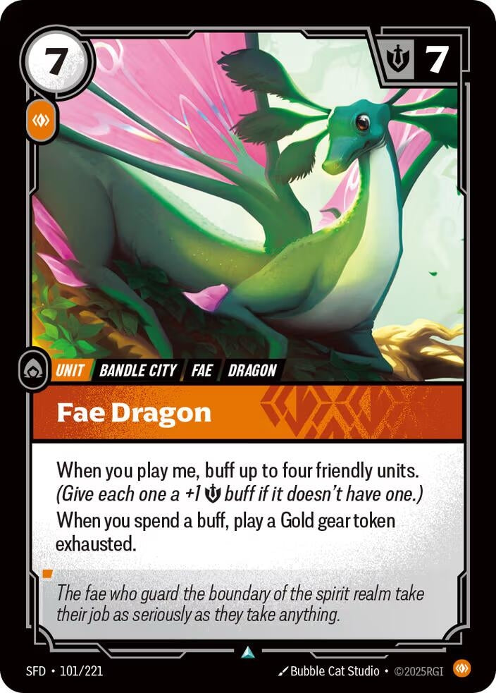 Image for Fae Dragon (101/221) (SFD) - Riftbound: League of Legends Trading Card Game
