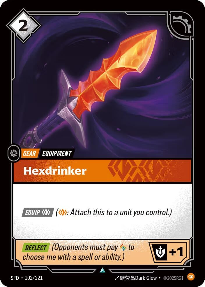 Image for Hexdrinker (102/221) (SFD) - Riftbound: League of Legends Trading Card Game