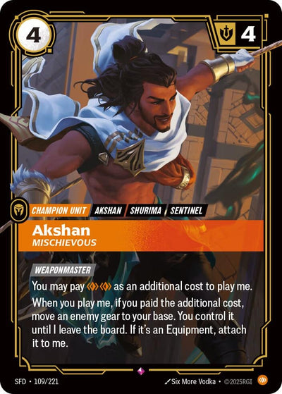 Akshan - Mischievous (109/221) (SFD)