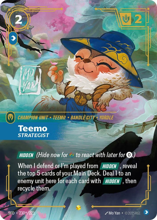Image for Teemo - Strategist (Signature) (230*/221) (SFD) - Riftbound: League of Legends Trading Card Game