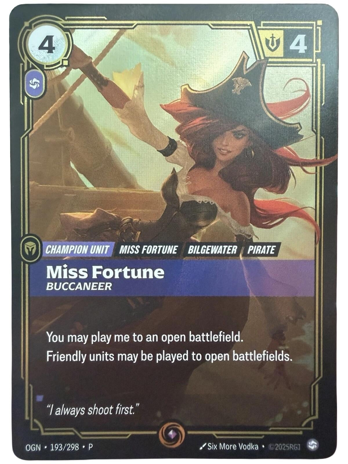 Image for Miss Fortune - Buccaneer (193/298) (OPP) - Riftbound: League of Legends Trading Card Game