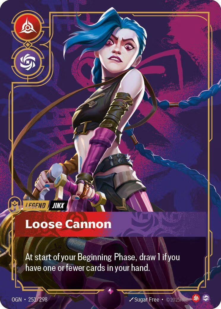 Image for Jinx - Loose Cannon (Metal) (251/298) (OPP) - Riftbound: League of Legends Trading Card Game