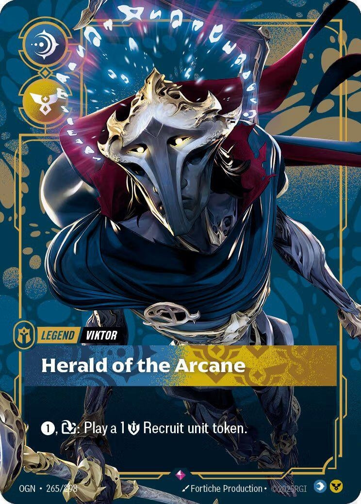 Image for Viktor - Herald of the Arcane (Metal) (265/298) (OPP) - Riftbound: League of Legends Trading Card Game
