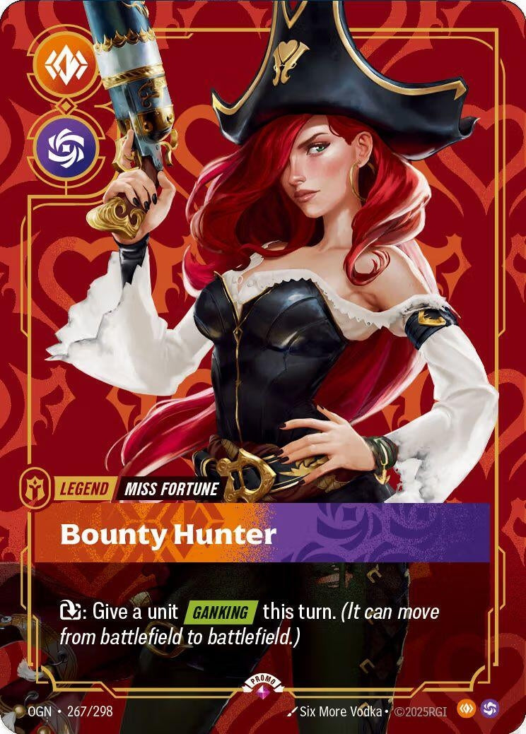 Image for Miss Fortune - Bounty Hunter (Metal) (267/298) (OPP) - Riftbound: League of Legends Trading Card Game