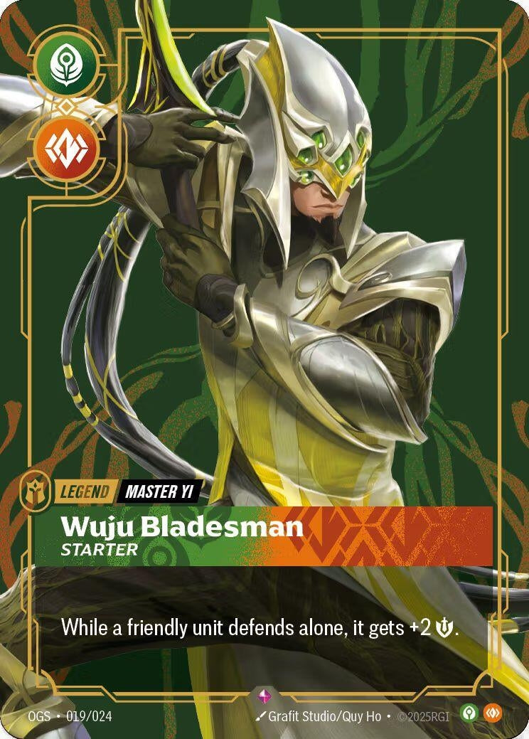 Image for Master Yi - Wuju Bladesman (Metal) (019/024) (OPP) - Riftbound: League of Legends Trading Card Game