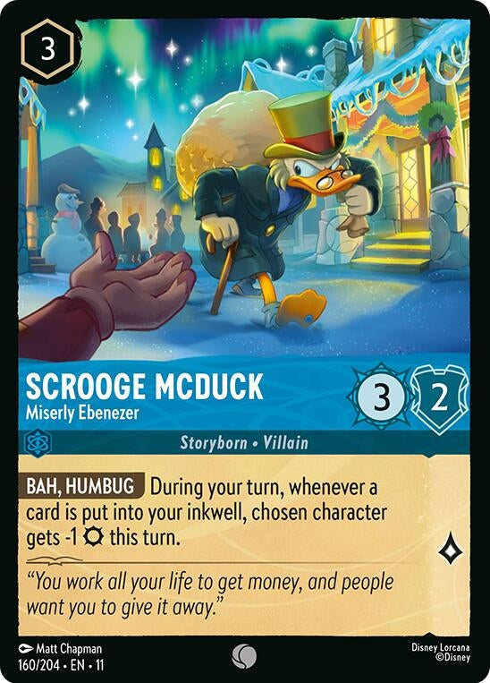 Image for Scrooge McDuck - Miserly Ebenezer (160/204) (11) - Disney Lorcana