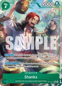 Shanks (Alternate Art) - The Azure Sea's Seven - OP14-027