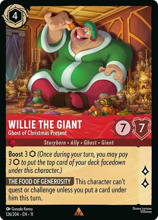 Image for Willie the Giant - Ghost of Christmas Present (126/204) (11) - Disney Lorcana
