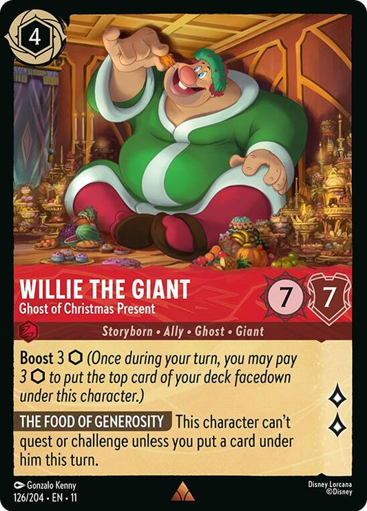 Image for Willie the Giant - Ghost of Christmas Present (126/204) (11) - Disney Lorcana