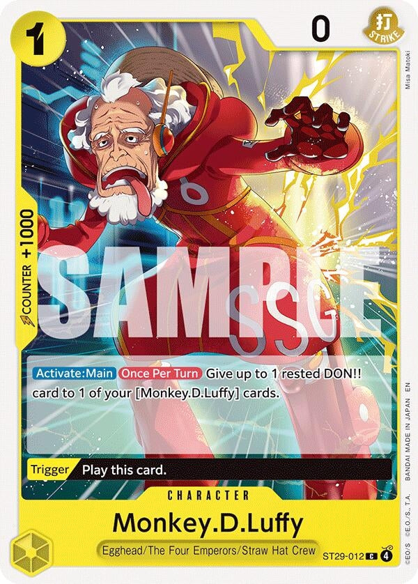 Image for Monkey.D.Luffy (012) (ST29-012) (ST-29) - One Piece Card Game