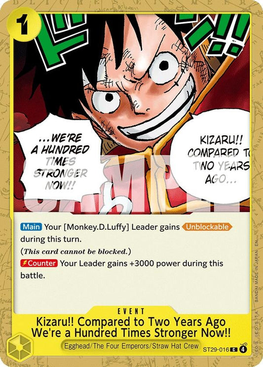 Image for Kizaru!! Compared to Two Years Ago We're a Hundred Times Stronger Now!! (ST29-016) (ST-29) - One Piece Card Game