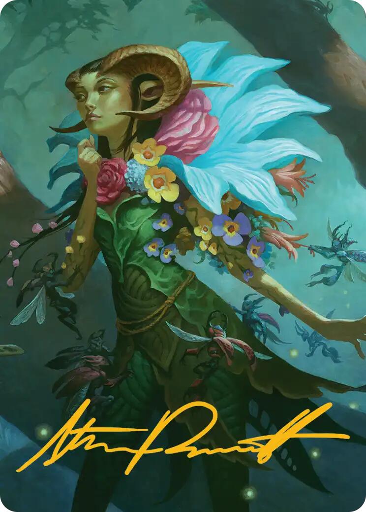 Maralen, Fae Ascendant Art Card (Gold-Stamped Signature) [Lorwyn Eclipsed Art Series]