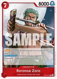 Roronoa Zoro - OP14-015 - The Azure Sea's Seven - OP14-015
