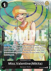 Miss.Valentine(Mikita) (Dash Pack) - The Azure Sea's Seven - OP14-087