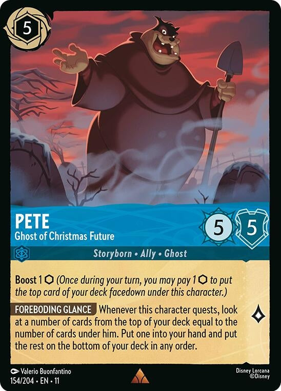 Image for Pete - Ghost of Christmas Future (154/204) (11) - Disney Lorcana