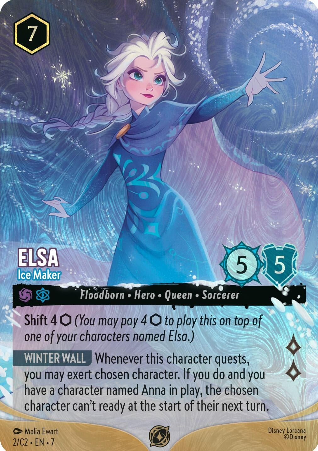 Image for Elsa - Ice Maker (Foil) (2) (DLPC) - Disney Lorcana