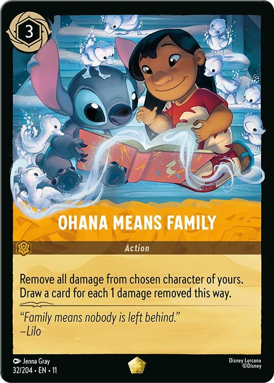 Image for Ohana Means Family (32/204) (11) - Disney Lorcana