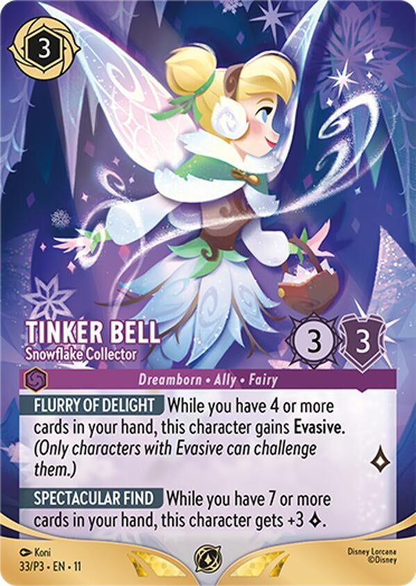 Image for Tinker Bell - Snowflake Collector (Store Championship Participant) (33) (DLPC) - Disney Lorcana