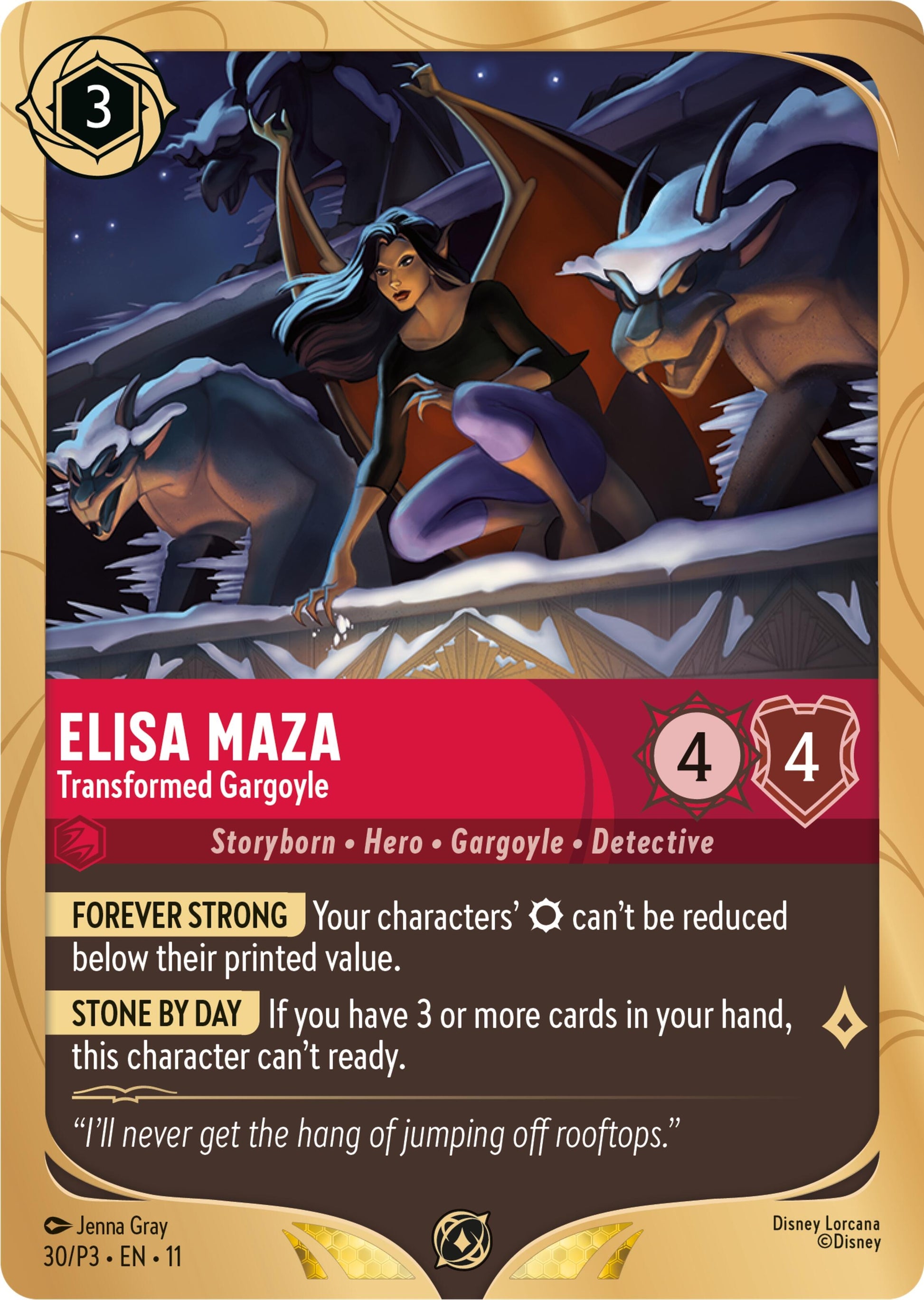 Image for Elisa Maza - Transformed Gargoyle (30) (DLPC) - Disney Lorcana