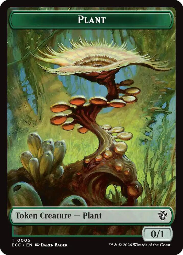 Copy // Plant Double-Sided Token [Lorwyn Eclipsed Tokens]