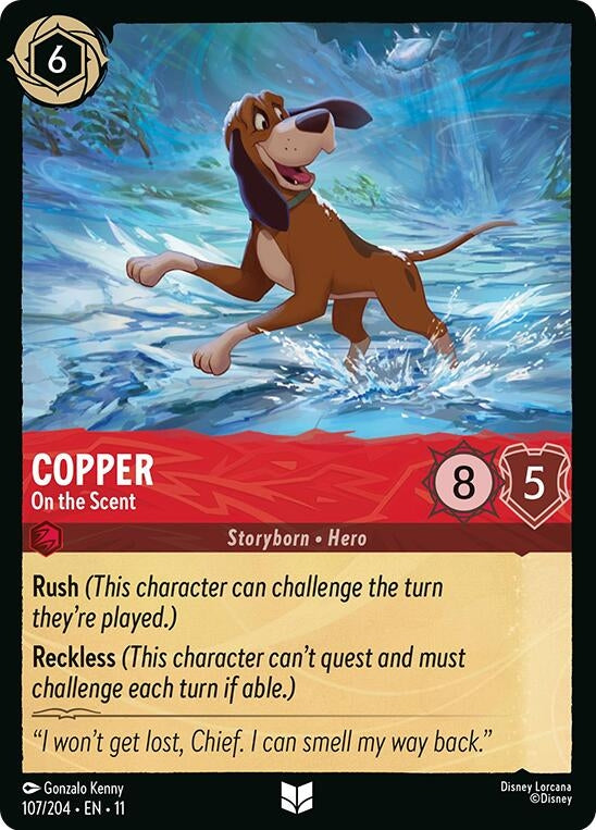 Image for Copper - On the Scent (107/204) (11) - Disney Lorcana