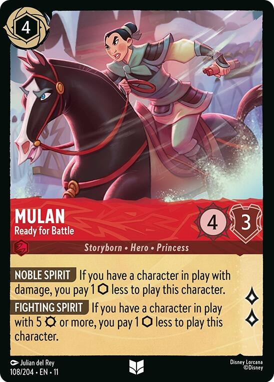 Image for Mulan - Ready for Battle (108/204) (11) - Disney Lorcana