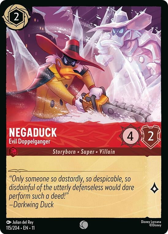 Image for Negaduck - Evil Doppelganger (115/204) (11) - Disney Lorcana