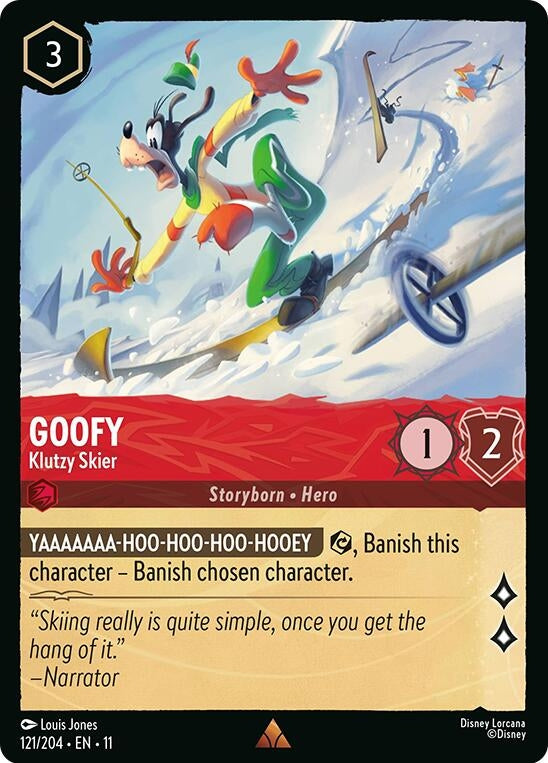 Image for Goofy - Klutzy Skier (121/204) (11) - Disney Lorcana