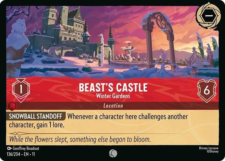 Image for Beast's Castle - Winter Gardens (136/204) (11) - Disney Lorcana
