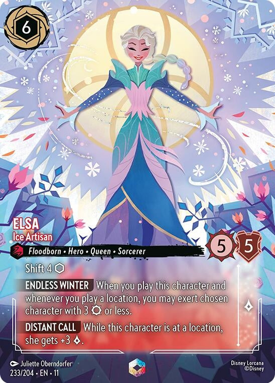 Image for Elsa - Ice Artisan (Enchanted) (233/204) (11) - Disney Lorcana
