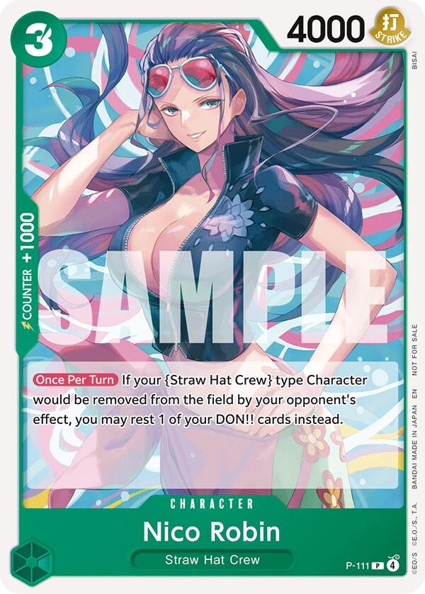 Image for Nico Robin (Heroines Battle Pack) (P-111) (OP-PR) - One Piece Card Game