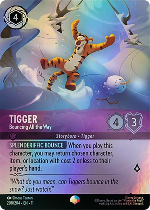 Image for Tigger - Bouncing All the Way (Epic) (208/204) (11) - Disney Lorcana