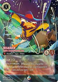 Negaduck - Public Enemy Number One (Enchanted) - Winterspell - 232/204