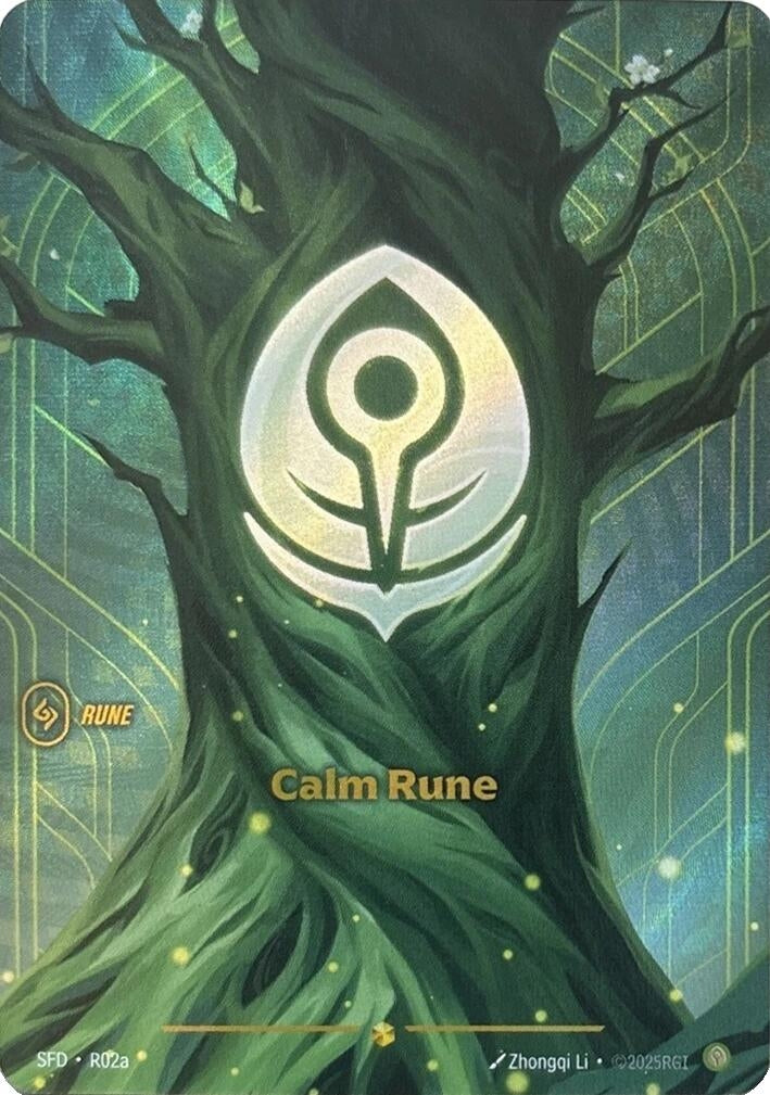 Image for Calm Rune (R02a) (R02a) (SFD) - Riftbound: League of Legends Trading Card Game