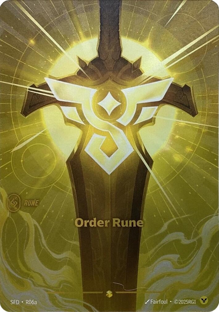 Image for Order Rune (R06a) (R06a) (SFD) - Riftbound: League of Legends Trading Card Game