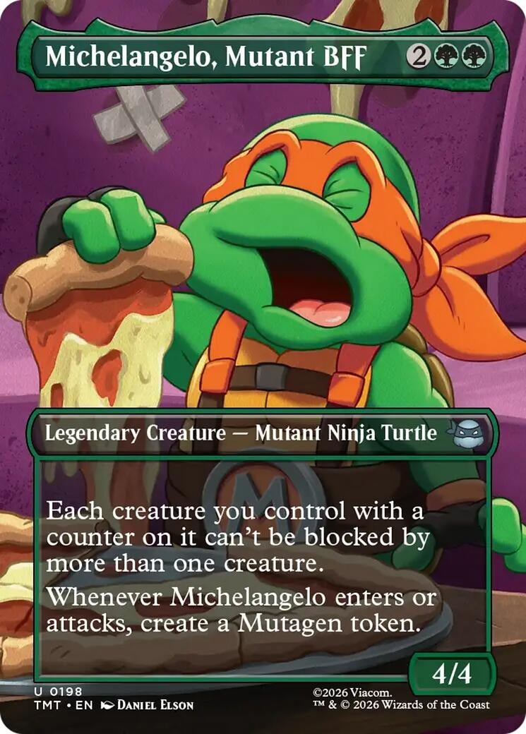 Michelangelo, Mutant BFF (Borderless) (198) (TMT)