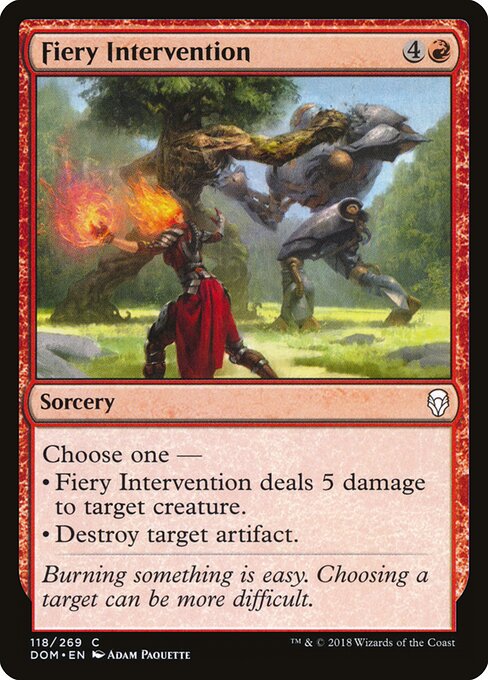 Fiery Intervention - Dominaria - 118