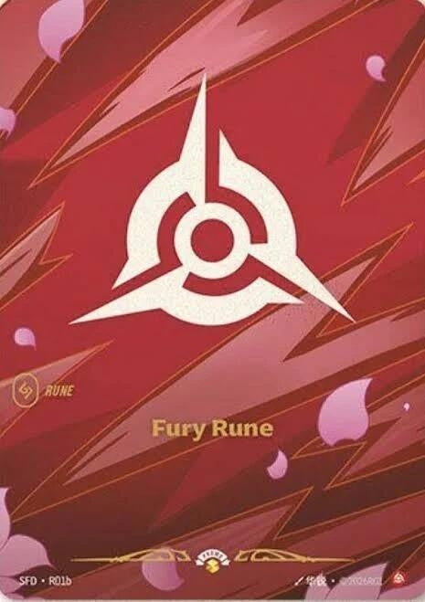 Image for Fury Rune (R01b) (R01b) (SFD) - Riftbound: League of Legends Trading Card Game