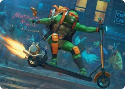 Michelangelo, On the Scene Art Card [Teenage Mutant Ninja Turtles Art Series]
