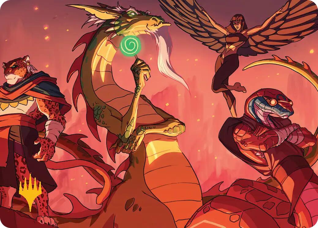 North Wind Avatar Art Card (Gold-Stamped) [Teenage Mutant Ninja Turtles Art Series]