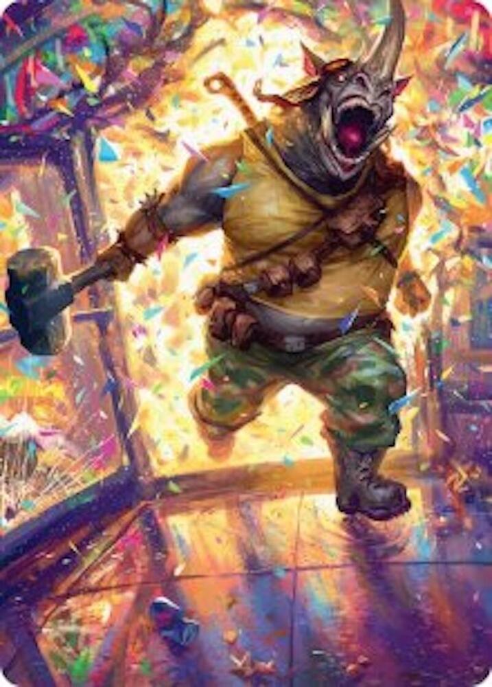 Rocksteady, Rowdy Rhino Art Card [Teenage Mutant Ninja Turtles Art Series]