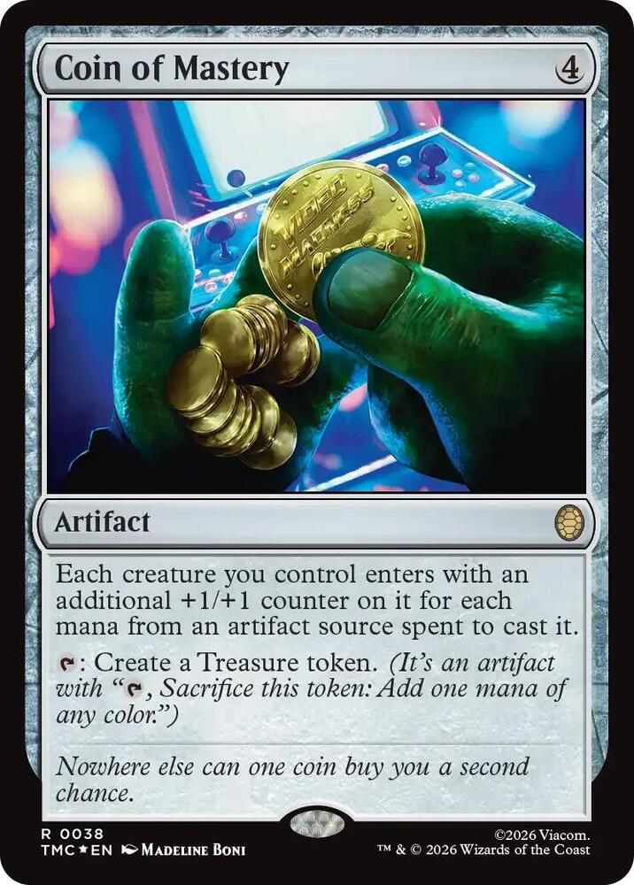 Coin of Mastery (Surge Foil) [Teenage Mutant Ninja Turtles Commander]