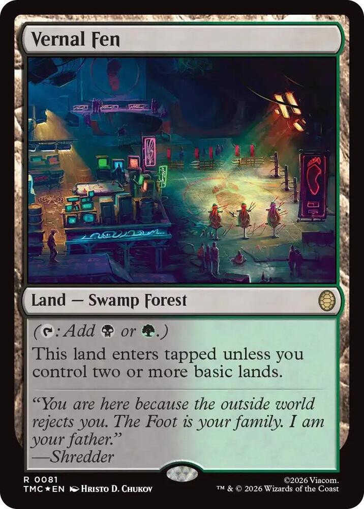 Vernal Fen (Surge Foil) [Teenage Mutant Ninja Turtles Commander]