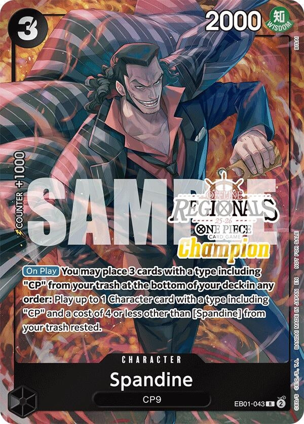 Image for Spandine (Offline Regional Champion Card Set 2025 Vol.1) (EB01-043) (OP-PR) - One Piece Card Game
