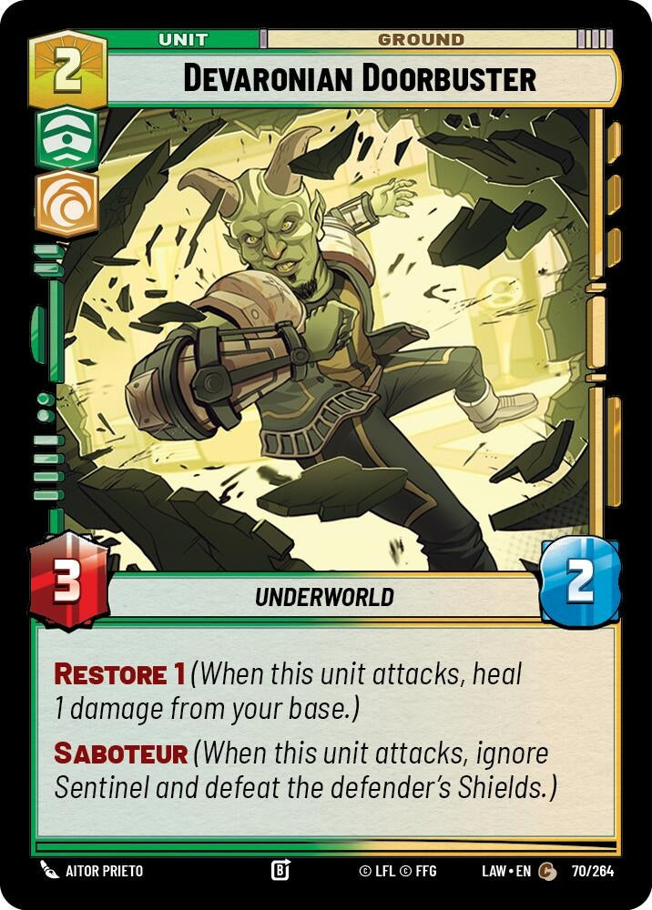 Image for Devaronian Doorbuster (70/264) (LAW) - Star Wars: Unlimited