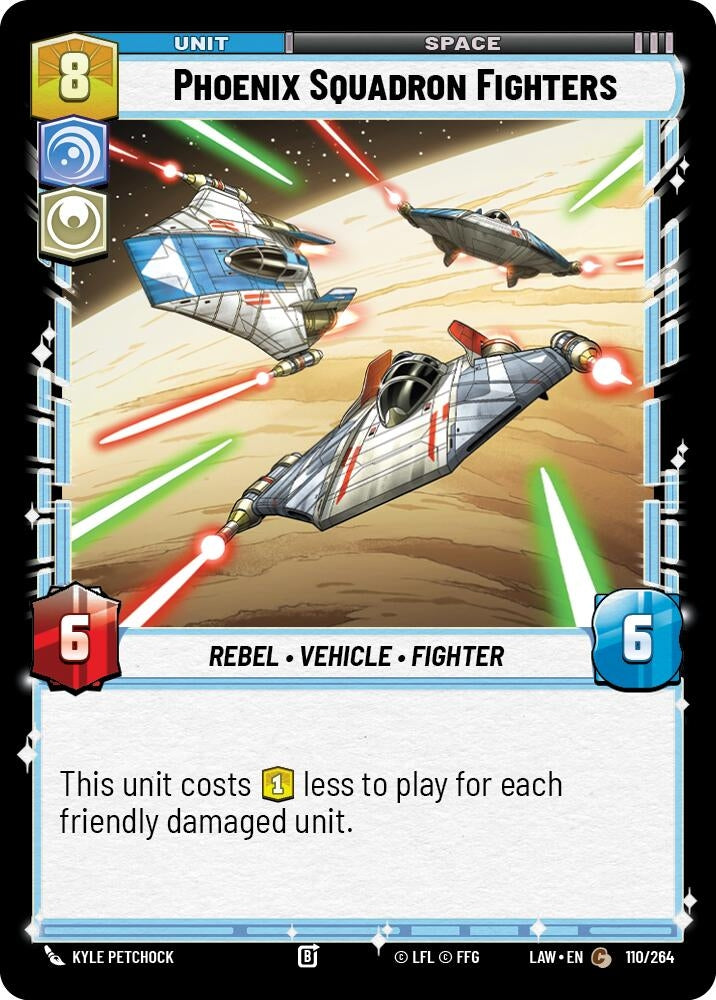 Image for Phoenix Squadron Fighters (110/264) (LAW) - Star Wars: Unlimited